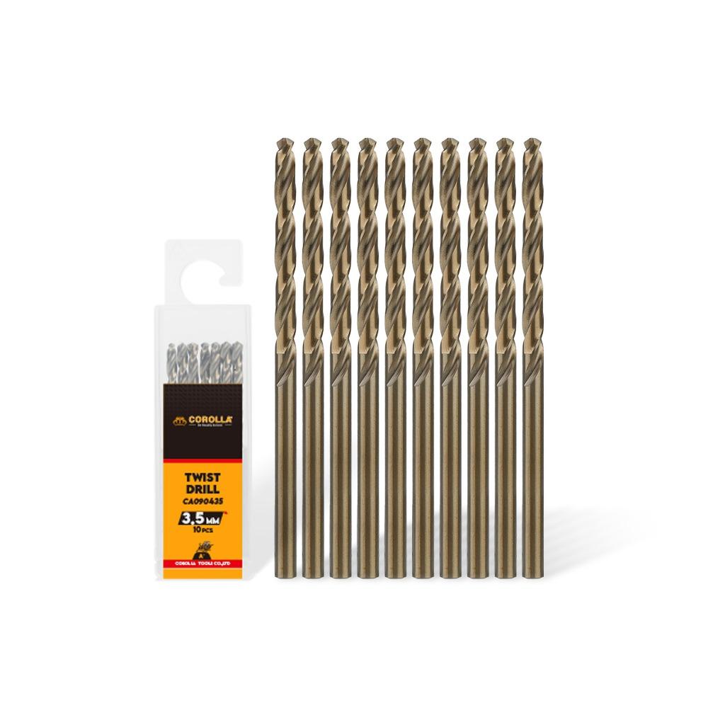 10PCS Straight Shank Twist Drill Bits Twist Design HSS Drill Bits Drill Bits  Industrial Use