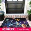 Pixel Style Pokemon Characters Print Non-Slip Doormat for Home Indoor Outdoor Decor