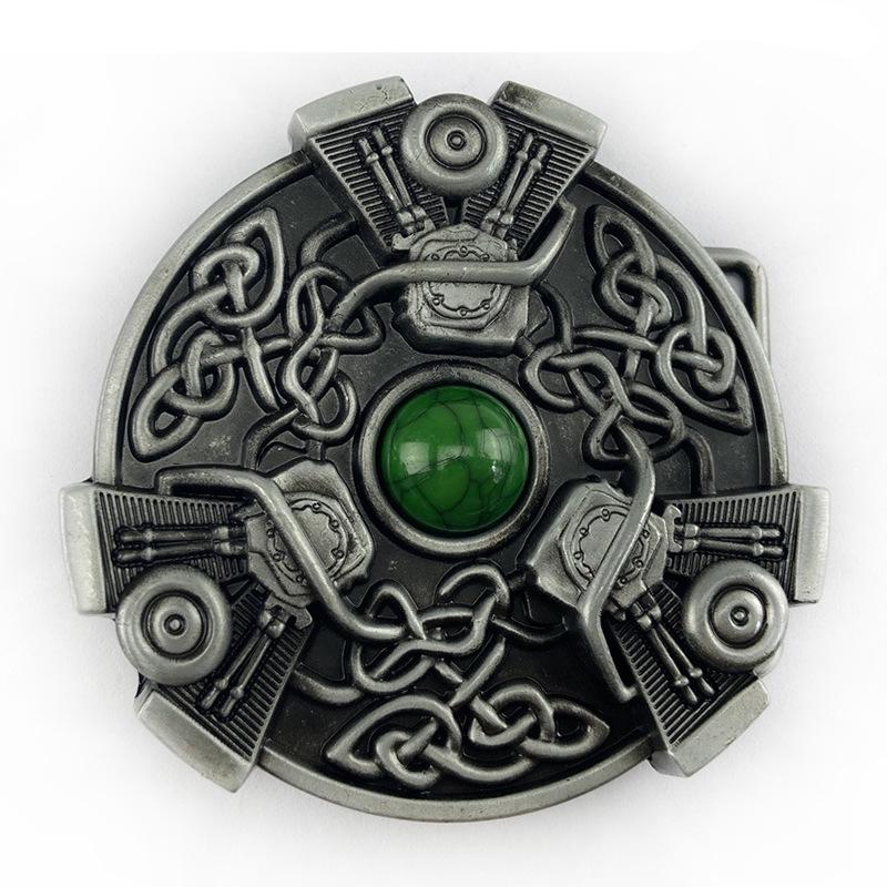 Customized Celtic Motorcycle Engine Belt Buckle – American & European Style