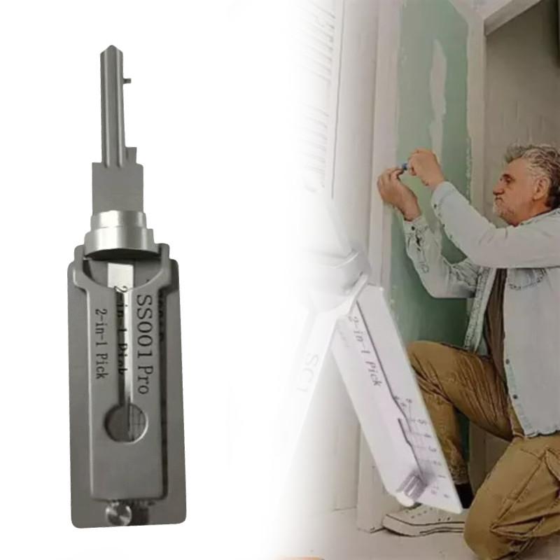 Perfekter Dekodierschlüssel-Match für Schlüsselpicking-Hakenwerkzeug Edelstahl Pro Ss001