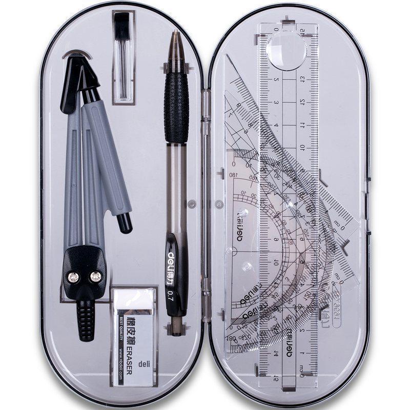 Deli Stationery 15cm Student Drawing Ruler Set