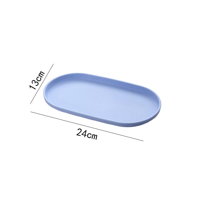 Nordic Decor Itemative Tray Stackable Oval Tray Food Fruits Jewelry Plate Storage Tray Breakfast Dinner Tray Kitchen Accessories