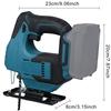 Cordless Jig Saw For Makita 18V-21V Electric Curved Saw With LED Lights And Infrared Linear Cutting Assist System (No Battery)