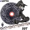 ZTTO MTB 9 Speed Set 1X9 Shifter Rear Derailleur 9V 50T Cassette K7 Sprocket Parts For m370 m430 m590 DEORE Single Crank System