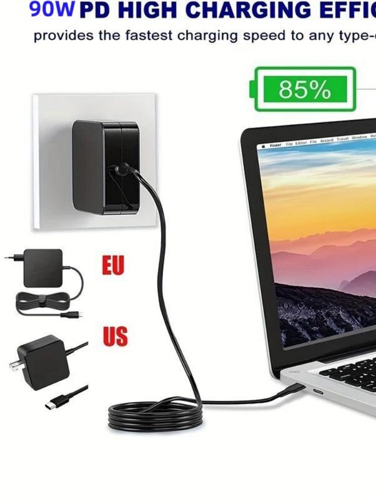 65W Max 61W 45w USB C Type C Phone Laptop Charger Power Adapter For MacBook ASUS ZenBook dell air HP Sony Power