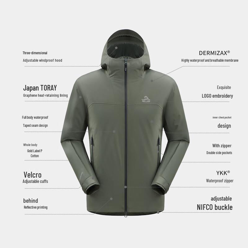 Pelliot P-Series Men's Waterproof Insulated Jacket
