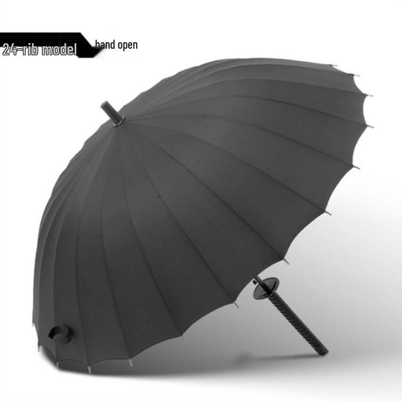 Custom Logo Katana Umbrella: Sun Protection, Semi-Automatic, Straight Handle for Sun and Rain
