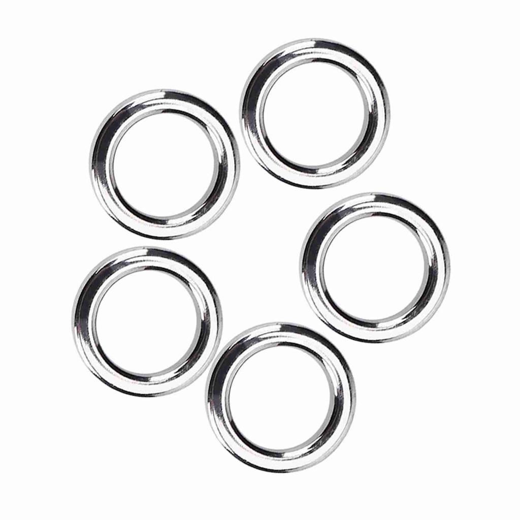 5 Sizes 50Pcs set Stainless Steel Fishing Split Rings Lure Bait Connector Accessory