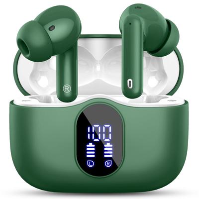 Bluetooth Drahtlose Ohrhörer Neuestes Bluetooth Bluetooth ENC Anrufgeräusch Sofortige Berührung HiFi-Sound iPhone Auto Bis zu 40 Stunden Ultra Komfortable LED Schnell