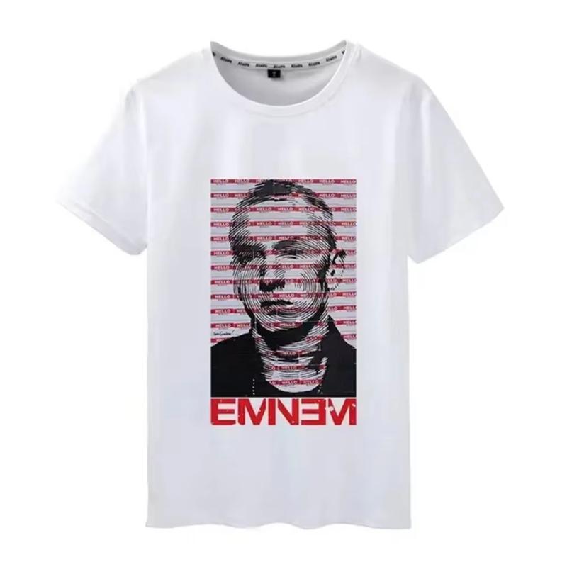 2026 Rapper Eminem T Shirt Women Unisex Fashion Tshirts Hip Hop Tops Tees Rock Camisetas Boy Tees Summer New Unisex Summer Fashion