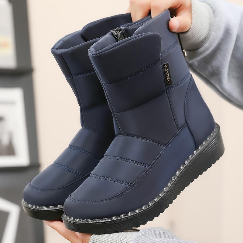 Winter New Comfortable And Warm Long Tube Women'S Thick Plush Warm Snow Boots Polyurethane Lightweight Cotton Boots