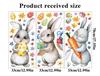 Easter Bunny Carnival Window Clings 2026 - New Style Stickers for Bedroom, Glass Cabinets, and Windows