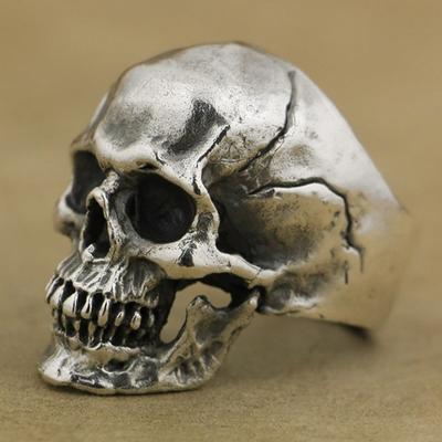 Klassische Skelett Männer Ringe Schädel Rote Augen Finger Zubehör Kreative Punk Hip Hop Vintage Schmuck Halloween Geschenke
