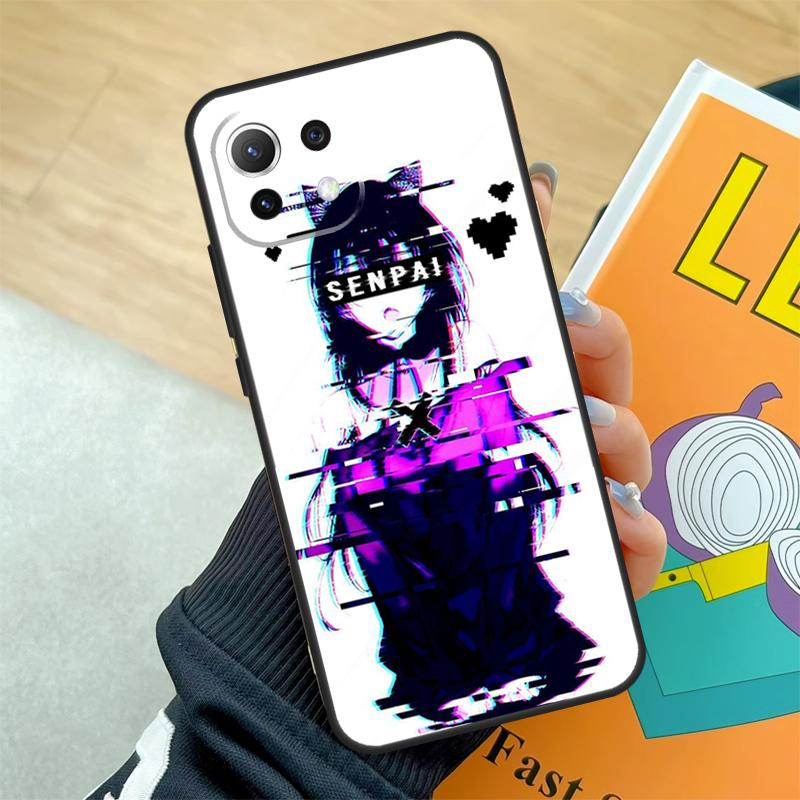 Waifu Anime Manga Senpai Girl Hülle für Xiaomi 15 Ultra 13 14 11T 12T 13T 14T Pro POCO X7 Pro X3 X5 X6 F5 F6 F7 Pro Coque