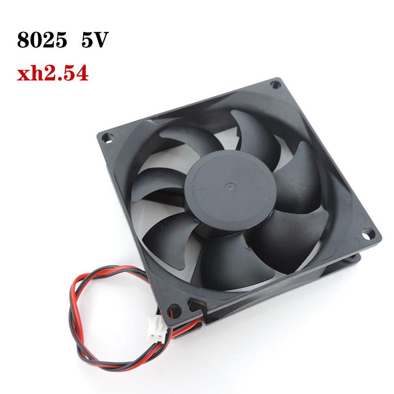Ventilador de refrigeración sin escobillas de 8 cm, 5 V CC, 12 V, 24 V x h, 2,54 mm, 2 pines, 8010, 8015, 8025, 80 x 80 x 15 mm, disipador térmico para carcasa de PC y GPU.
