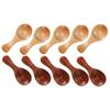 10PCS/Set Small Mini Wooden Spoon Honey Condiment Salt Sugar Teaspoon Seasoning