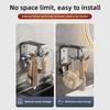 Kitchen Rotating Hook No Punching Wall Mounted Corner Multifunctional Storage Shelf Spoon Shovel Hanger