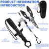 Fish Lip Gripper Pliers & Fish Lip Gripper Set Upgraded Muti-Function Hook Remover Split Ring Pliers for Ice Fishing Gear