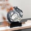 Kreativ Naturlig Marmor Rund Staty Skrivbordsdekoration Prydnader Marmorkonstverk Moderna Hantverk Skulptur Rum Estetik Dekor