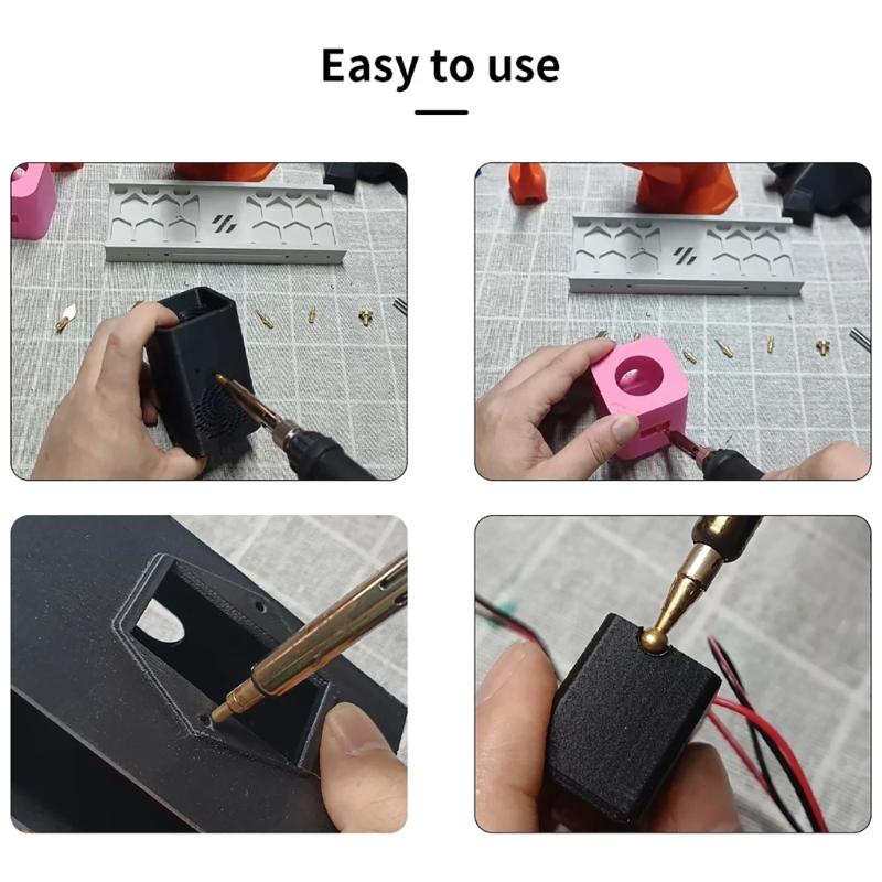 Heiß einsetzbare Mutter Eisen Spitze Heißschmelz-Heiß-Set-Einsatzwerkzeug für Voron 2.4/MK4 Lötspitze 3D-Druck Modifizieren Veredeln
