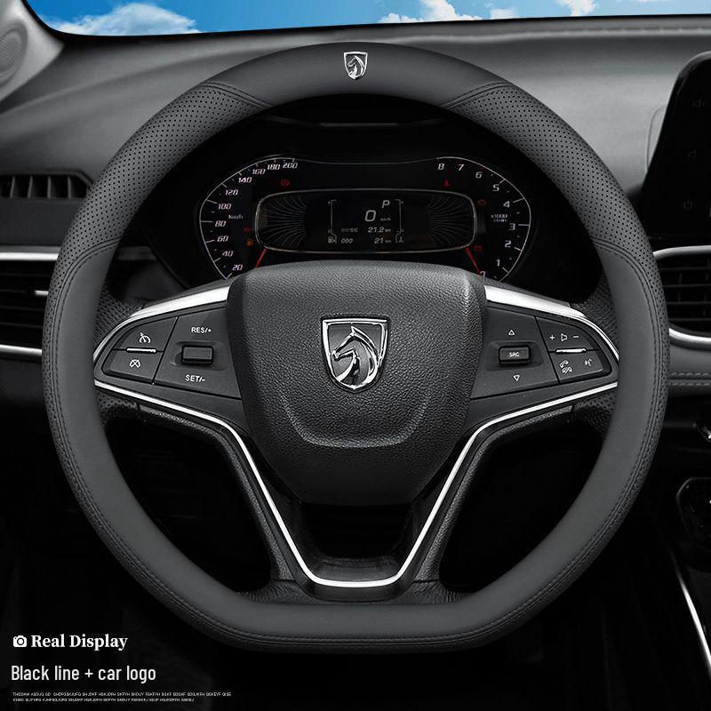 Baojun Genuine Leather Steering Wheel Cover for RS3, RM5, RS5, RC6, 510, 530, 360, 730, 560, 310W