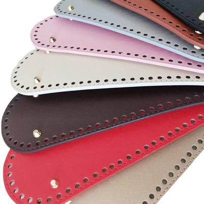 Fondo Ovale 30*10Cm Per Borsa Lavorata a Maglia Accessori Borsa in Pelle PU Fondo Fatto a Mano Fondo per Borsa Fai da Te Fondo per Borsa all'Uncinetto Parte di Borsa Tinta Unita