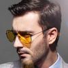 Retro Klassische Nachtsicht Polarisierte Sonnenbrille Gelbe Gläser Blendschutz Nacht Auto Taucherbrille