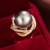 Exquisite Princess Qianjin Layered Bead Open Ring - Versatile Women's Jewelry