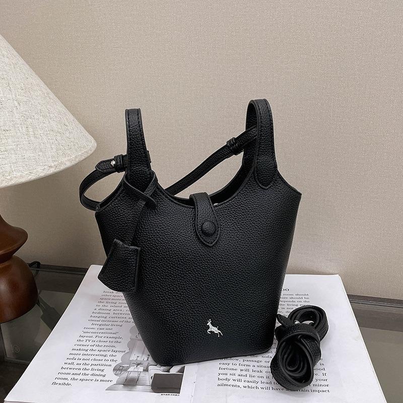 

Niche design new solid color tote armpit bag large capacity commuter shoulder messenger bag чорний