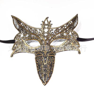Sexig Cosplay Ny färgglad bronzing spetsmask Party Stereo Stereotyp rolig ögonmask Big Fox Eye Mask
