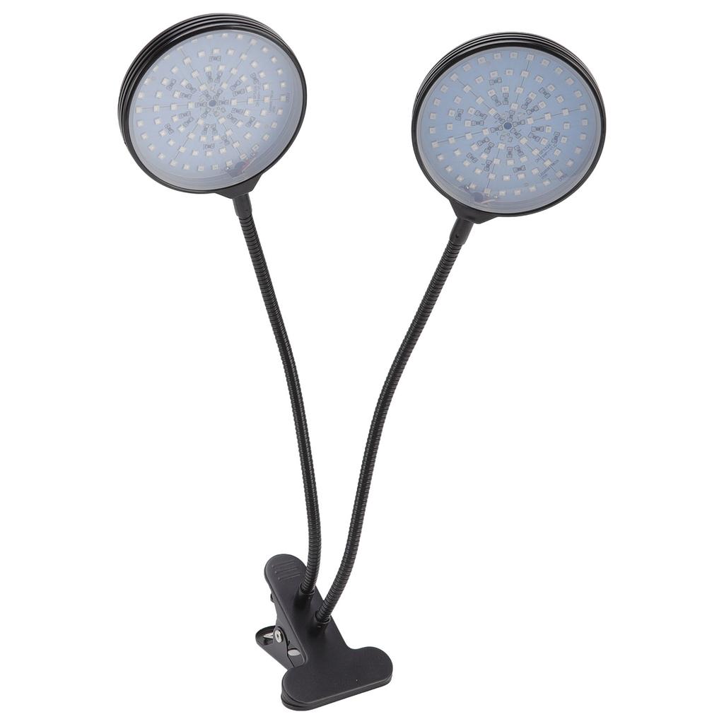 30W Double Head LED Plant Growing Lights Clip On 5 Level Brightness Grow Lamp for Indoor Plants