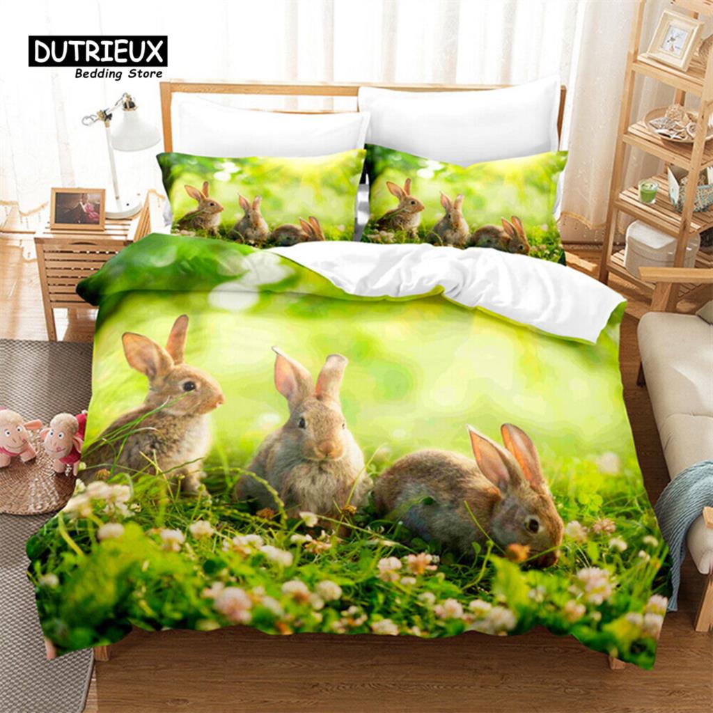 

Comfortable Floral Pattern Duvet Cover Set With Duvet Cover And Pillowcases King Queen Twin Sizes For All Ages EU single(135x200cm)