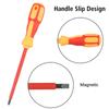 9PCS Magnetic Screwdriver Screwdriver Set Insulated Phillips Slotted Bits Electrician For Electrician Hand Tools Multifunctional