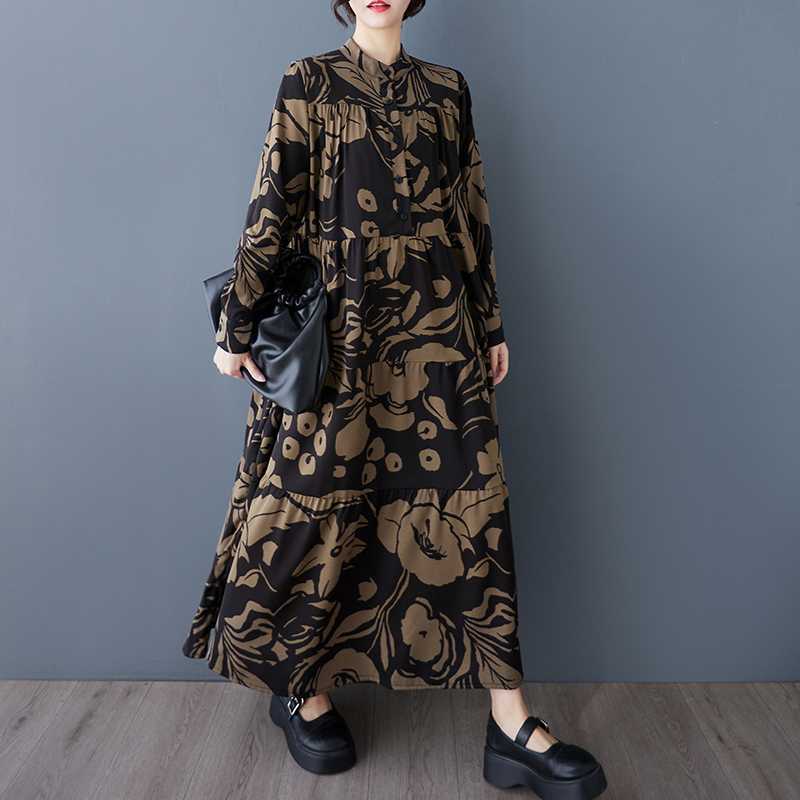Long-sleeved Dresses for Spring and Autumn