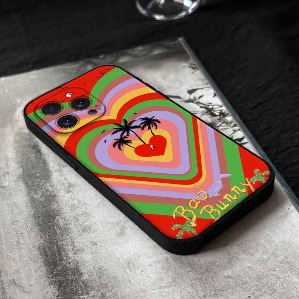 Perreo-Sola-Bad Bunny Maluma Phone Case For IPhone 17 16,15,14,13,12,11 Plus,Pro,Max,XR,XS,X,7,8 Plus,Mini Black Silicone Soft