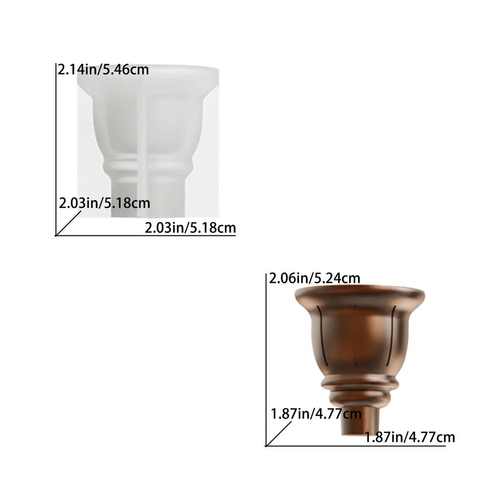 DIY Drip Mold European Retro Candle Holder Base Silicone Mold Aroma Candle Candlestick Silicone Mold Festival Home Decoration