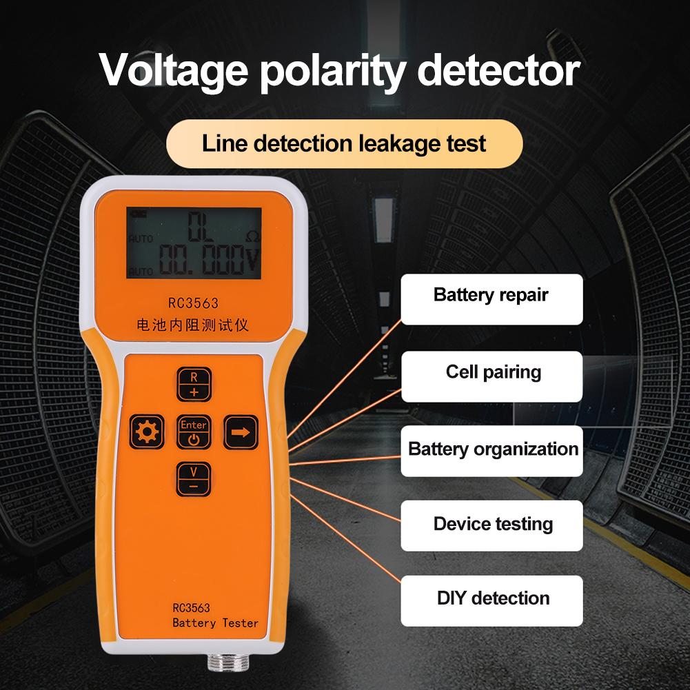 Battery Voltage Internal Resistance Tester Battery Detector LCD Battery Voltmeter Ohmmeter True Four-wire Car Battery Tester