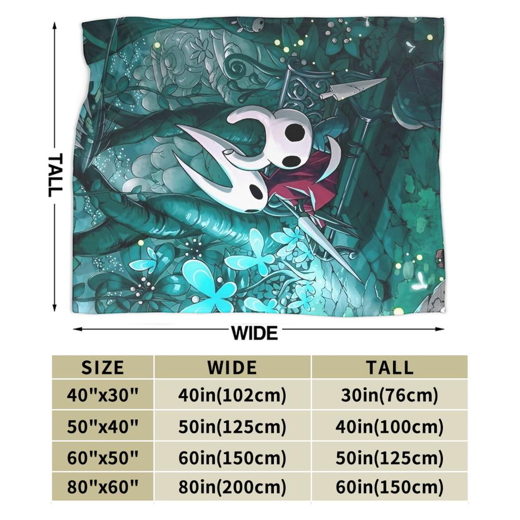 Hollow Knight Silksong Blankets Flannel Autumn/Winter Breathable Super Warm Throw Blanket for Sofa Bedroom Quilt