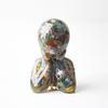 Resin Art Figurine With Natural Quartz Stone For Tabletop Office Decoration