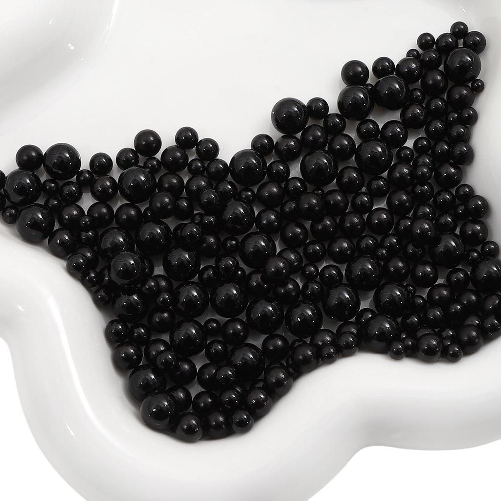 ABS Non-Porous Pearl-Plated Colored Round Beads for DIY Crafts and Fashion Accessories