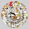 50 Hand-Painted Cartoon Kitten Sticker Set for Cups, Suitcases, and Journals