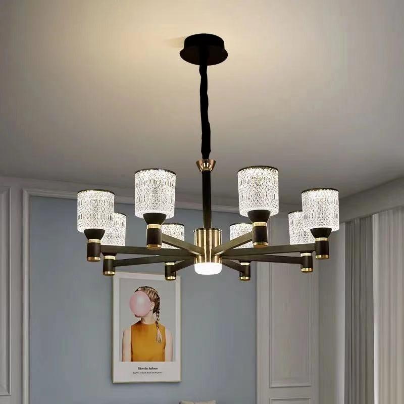 Lámpara nórdica moderna minimalista para sala de estar, lámpara de comedor, lámpara de dormitorio, iluminación atmosférica de lujo europea, iluminación para el hogar