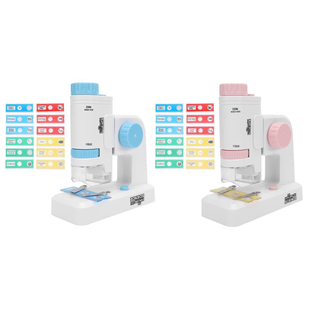 Kids Microscope Portable Miniature Microscope High Definition Science Experiments Set for School Out