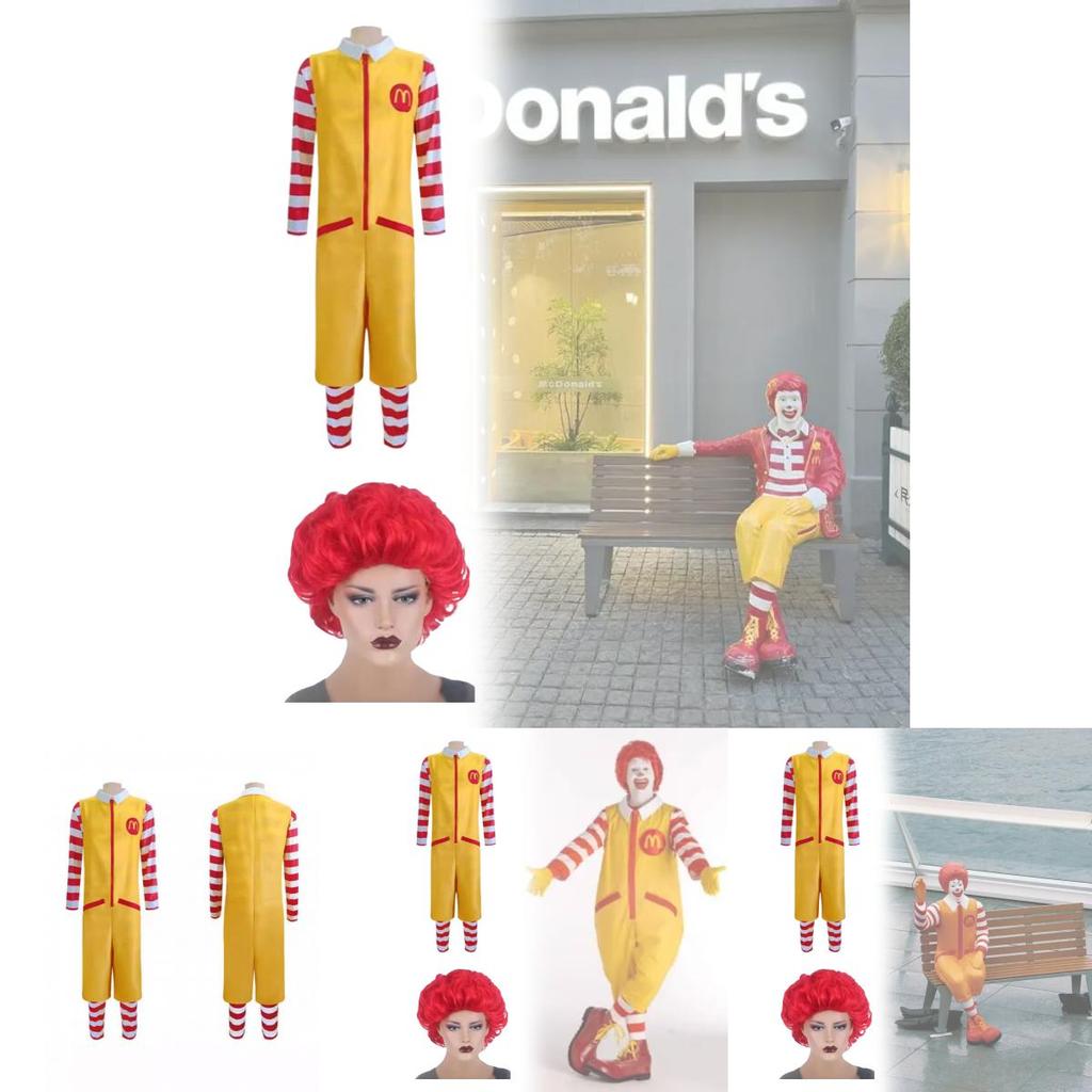 Disfraz Cosplay de McDonald's Corporation con Poliéster y Elastano para Niños y Adolescentes