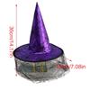 Witch Hat Masquerade Ribbon Wizard Costume Top Pointed Caps Cosplay Props Party