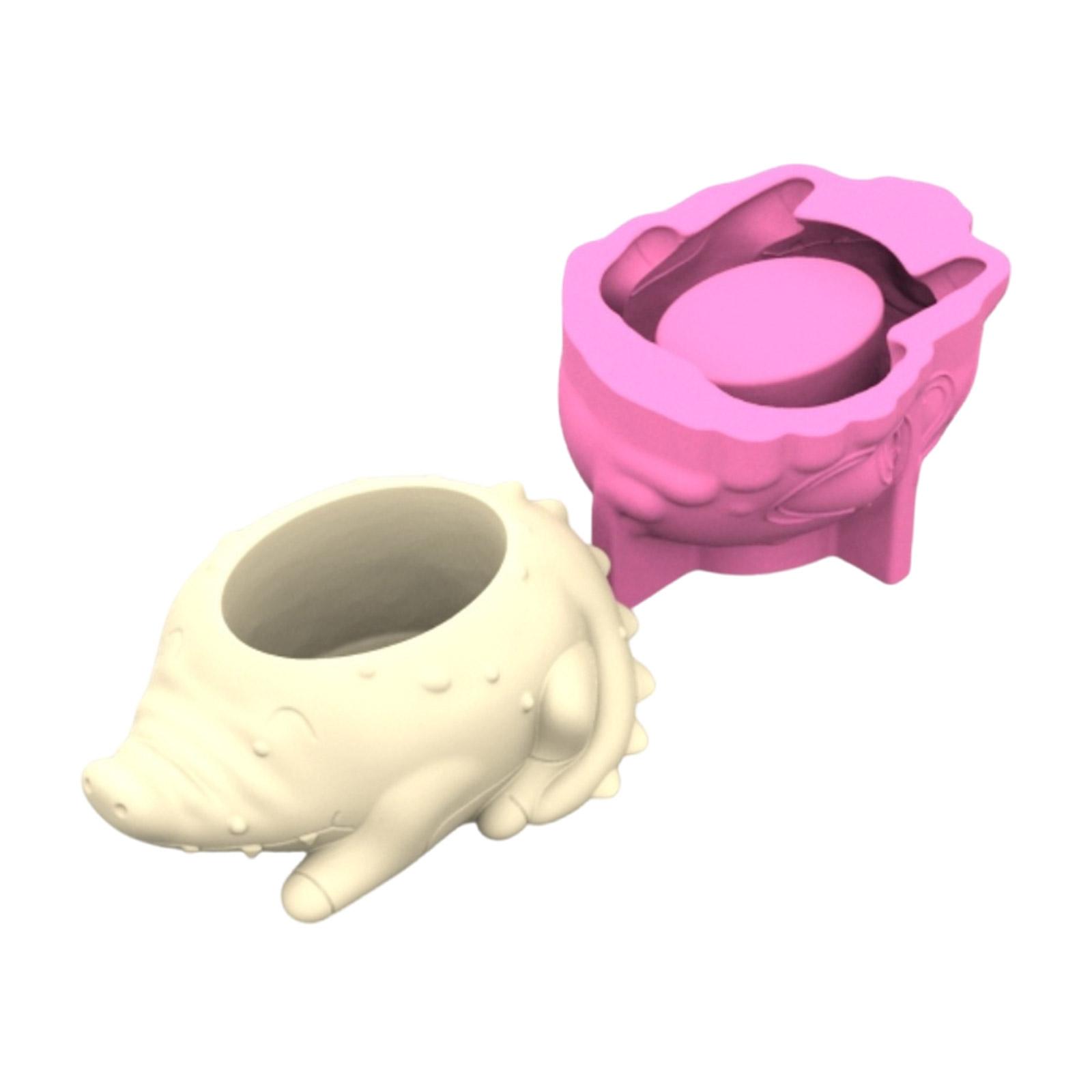 

Многофункциональная силиконовая форма для ваз из бетона для суккулентов и подставок для ручек в форме крокодила, легко извлекаемые формы