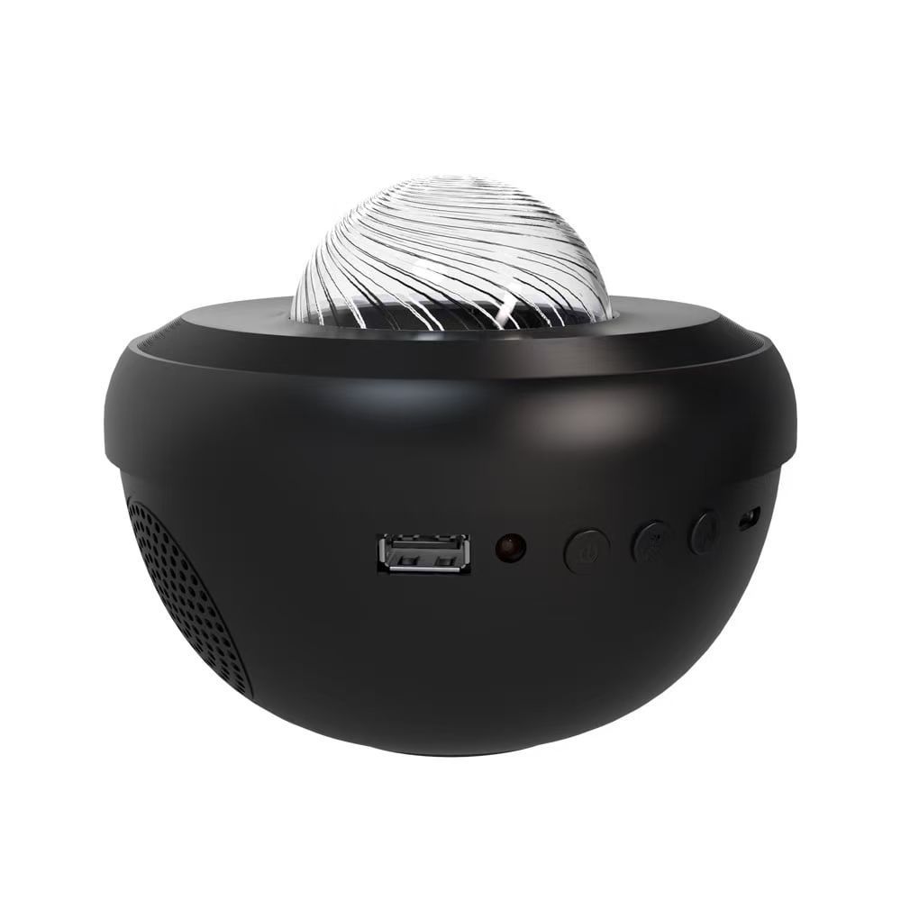 Bluetooth Music Remote-Controlled Ripple Starry Sky Projection Lamp for Bedroom Atmosphere Night Light with Full Sky Star Romantic Laser Table Lamp