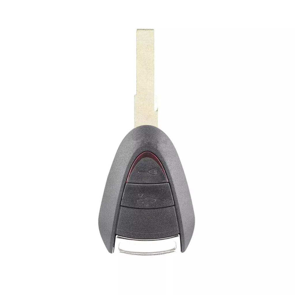2/3 Buttons Remote Key Fob Shell w/Rubber Mat for Porsche 911 (997) 2005-2012