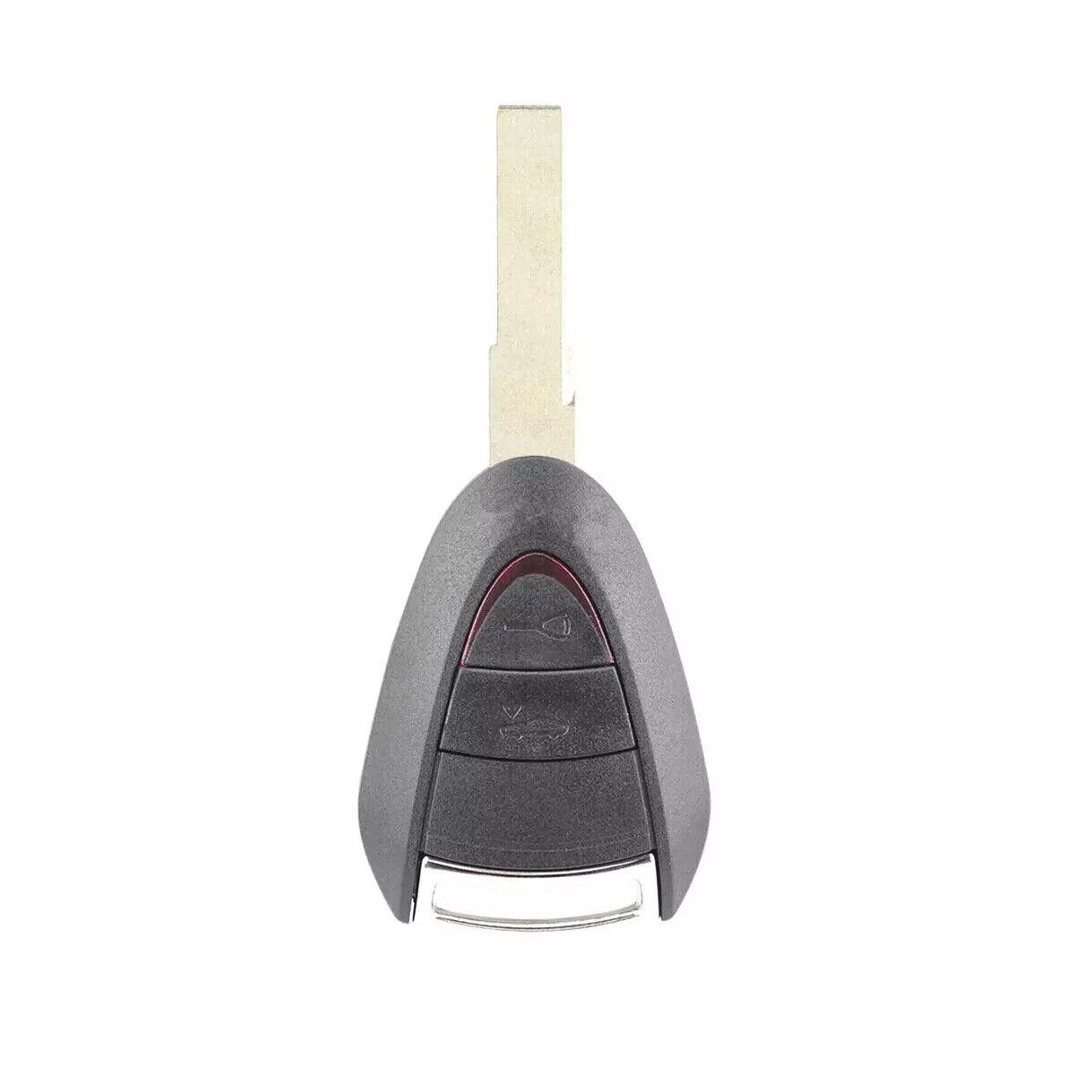 2/3 Buttons Remote Key Fob Shell w/Rubber Mat for Porsche 911 (997) 2005-2012 2Button