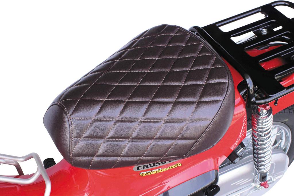 Special Parts Takegawa Cushion Seat Cover Diamond Stitch Brown Super Cub Cross Cub 50 50/110 (AA09/JA44) (AA06) 09-11-0233